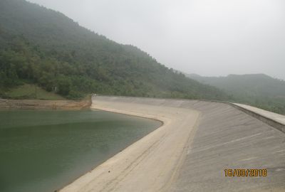 Cập nhật dự án Neoweb Neoloy gia cố mái hồ chứa nước Tân Dân - Tuyên Quang